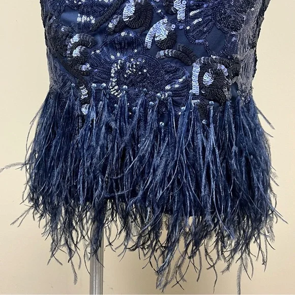 princess polly baby blue dress Patachou Girls Navy Blue Chiffon Dress main image 1